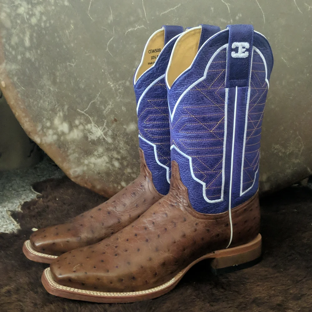 CINCH Edge CEW508 Coronado Collection ostrich cowgirl western boots sz 10.5 new - Picture 9 of 16